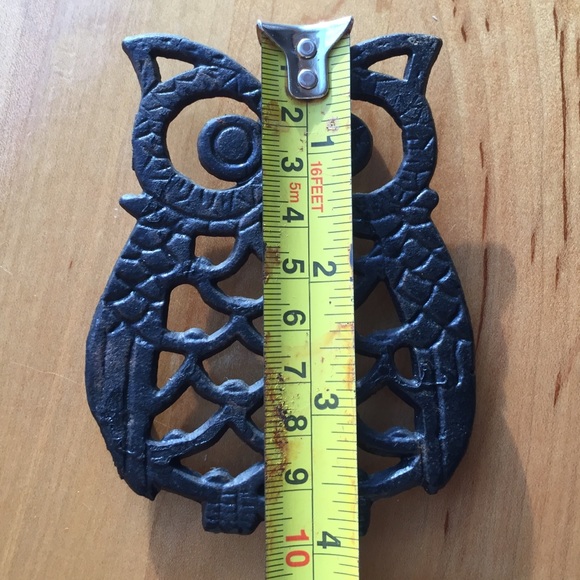 🦉Small cast iron owl trivet VTG 🦉 - Picture 2 of 7